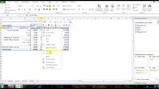 تبويب المصاريف و البنود  المختلفة باستخدام البيفوت تيبل رائع جدا للمحاسبين