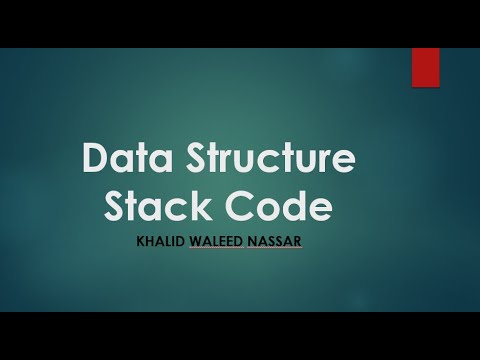 data structure stack code 1 - YouTube