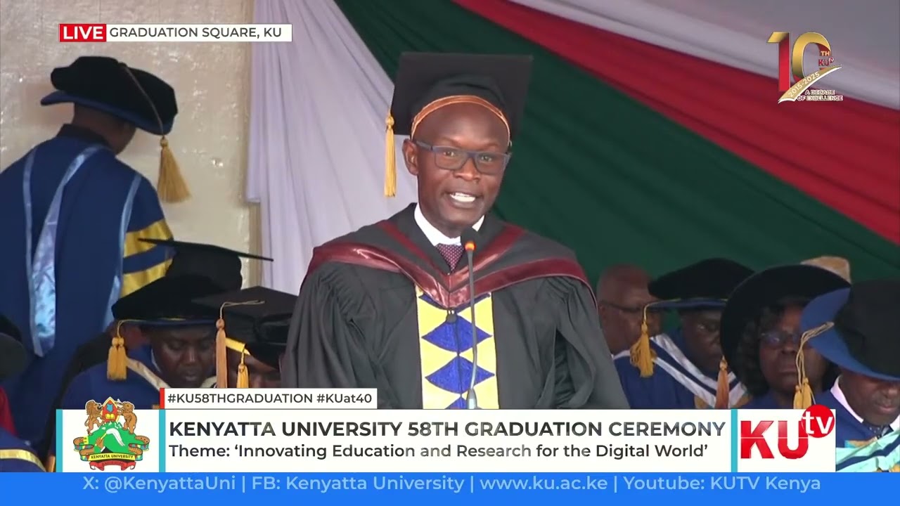 Henry Nyangol Alumni Speech: “Be Up to the Task” at KU 58 Graduation