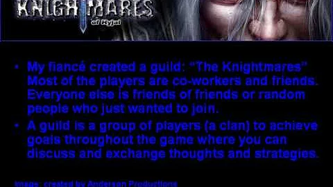 World of Warcraft Presentation - Cheri Murray