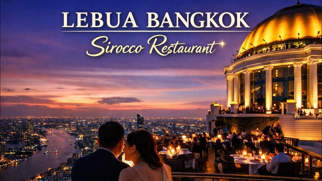 Romantic Night at Sirocco Sky Bar, Lebua Bangkok . 