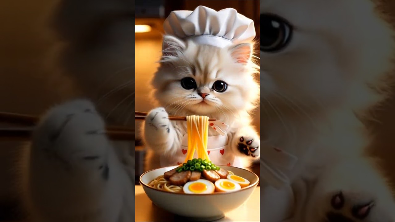 CHEF MOZZI’S RAMEN SHOP! 🍜🐈‍⬛ (Can an AI Cat Cook?)