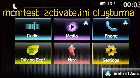 Medianav mcmtest_activate.ini oluşturma