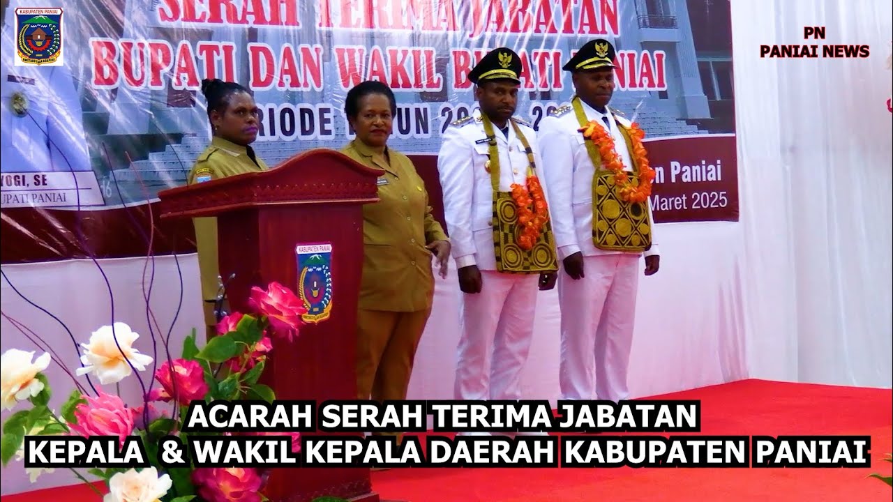 Sambutan akhir Jabatan & Sambutan Perdana Bupati Kabupaten Paniai