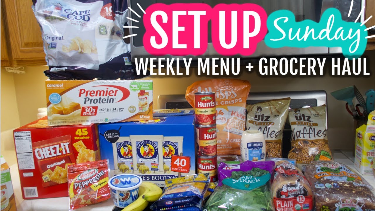 SET UP SUNDAY | NEW SERIES | WW GROCERY HAUL + WEEKLY MEAL MENU | Felicia Keathley