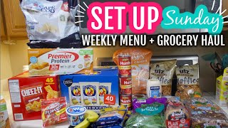 SET UP SUNDAY | NEW SERIES | WW GROCERY HAUL + WEEKLY MEAL MENU | Felicia Keathley