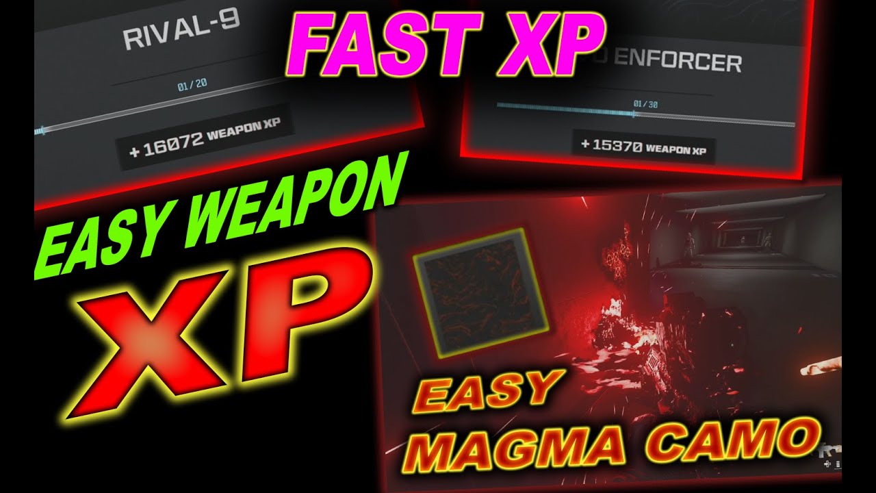 BEST XP METHOD... FAST WEAPON XP AND RANK... How to level up fast in