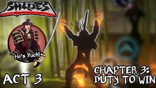 Shades Shadow Fight Roguelike - Act 3 Chapter 3 Captain Boss Fight Crazy Boss?