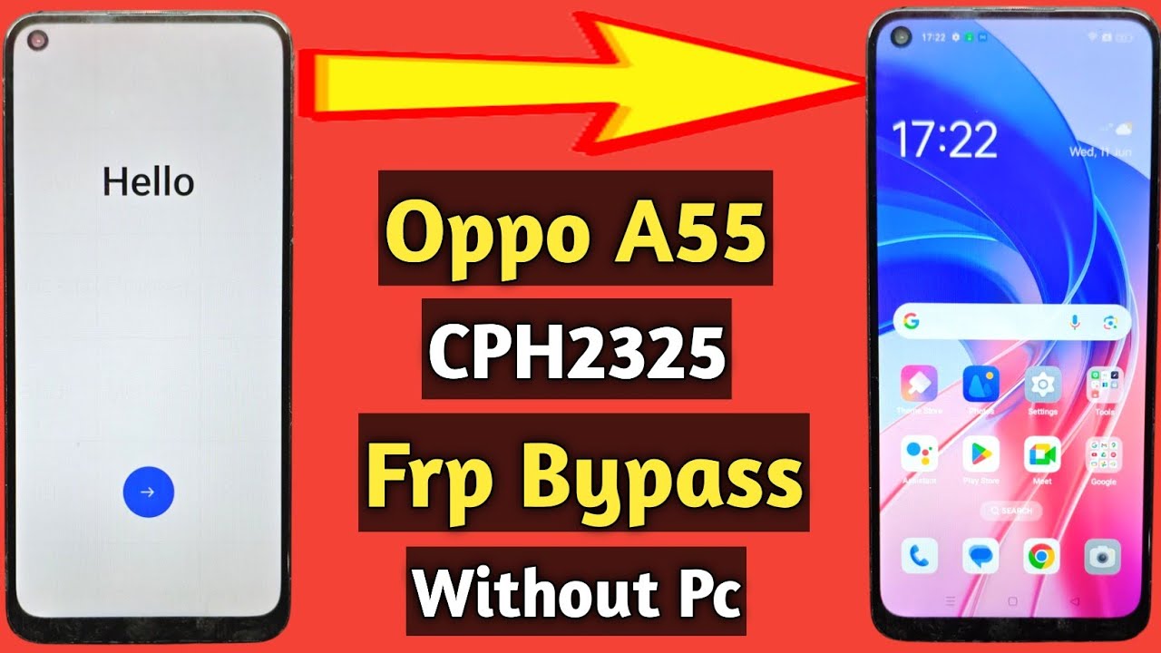 Oppo a55 frp bypass | Oppo cph2325 frp bypass without pc | Oppo cph2325 a55 frp without pc