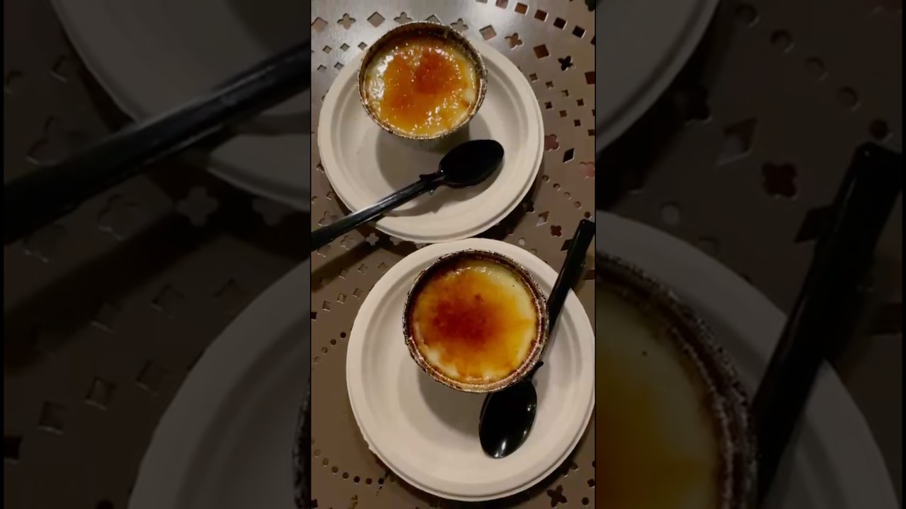 Try the crème brûlée with blueberry lime compote at the France pavilion at Epcot!