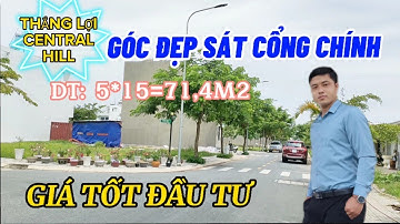 Thắng Lợi Central Hill Góc 2 Mặt Tiền Sát Cổng Chính