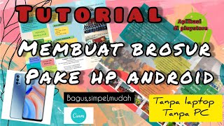 Tutorial membuat brosur pake hp android