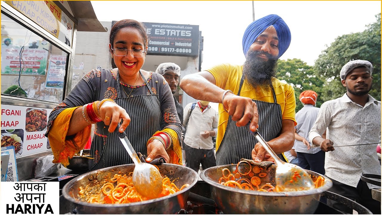 Inspirational Story of Mr & Mrs Singh | NEWLY MARRIED COUPLE Selling Indian Street Food ❤️🔥