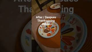Reorganizing and Decorating the Dinning #ThanksgivingDecor #BeforeandAfterVlog