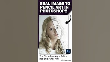 REAL IMAGE TO PENCIL ART IN PHOTOSHOP!!! PHOTOSHOP MAGIC TRICK!!