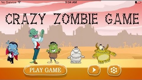 Crazy Zombie Game iPhone App Review (Gameplay)