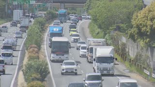 Kyushu Expressway northbound] Traffic jams of up to 20 kilometers