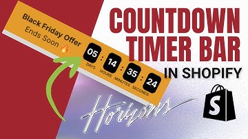 How To Make a Countdown Timer Bar in Shopify (No Code, No Apps!)
