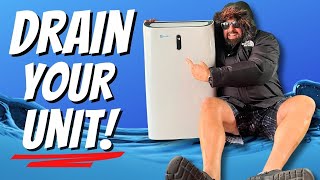 How to Drain a Portable AC with NO HOSE 2 Minute Hack