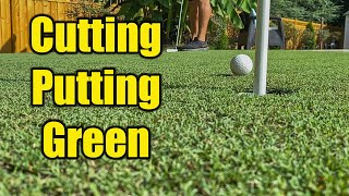 Home Putting Green Cutting and Treating