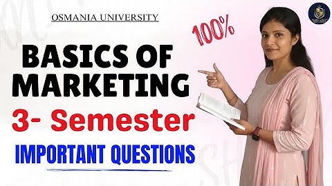 BASIS VAN MARKETING || BBA (BA) || BELANGRIJKE VRAGEN || SEM-3 OSMANIA UNIVERSITY |@shivanipallela