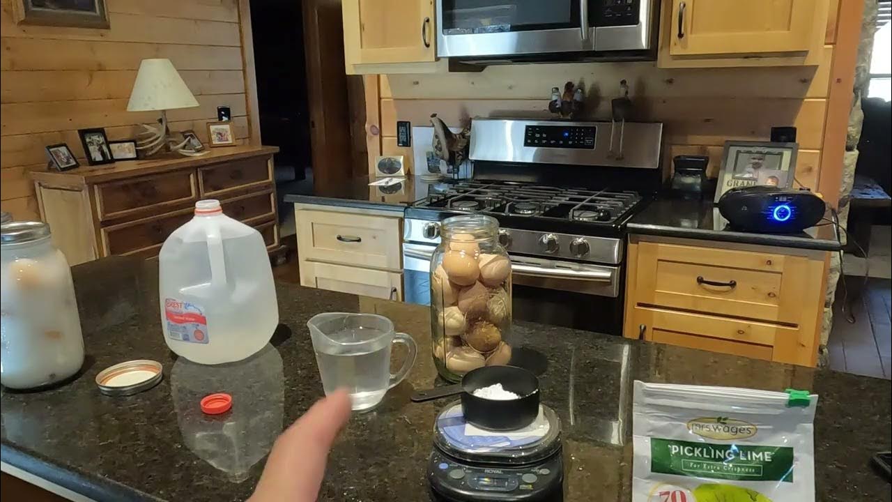 WATER GLASSING EGGS PICKLING LIME YouTube