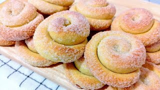 A little kefir and easy pastries for tea are on your table! Sugar curls cookies!! Cookies recipe