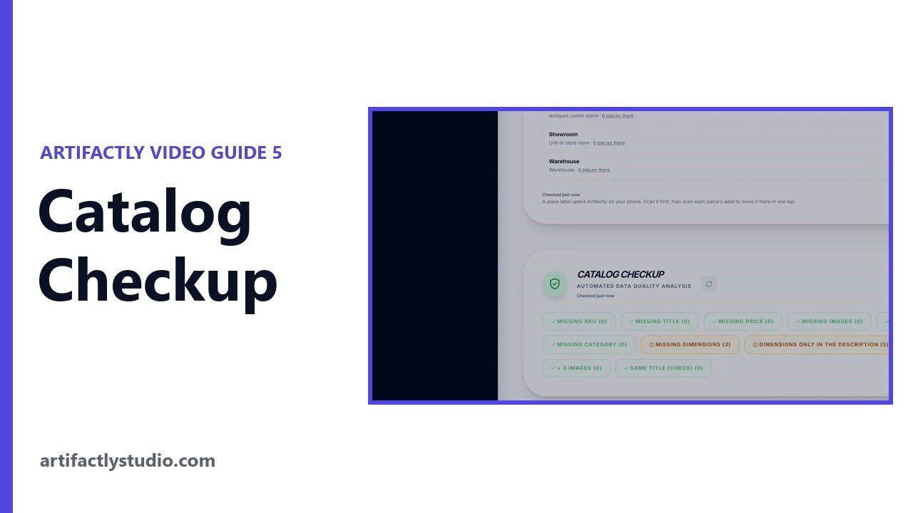 Video guide: Find listings missing photos, prices or sizes
