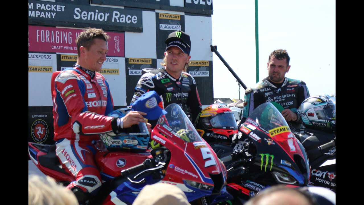 SOUTHERN 100 RACES 2025 ISLE OF MAN BILLOWN COURSE SUPERBIKE RACE HARRISON, DUNLOP, TODD, COWARD