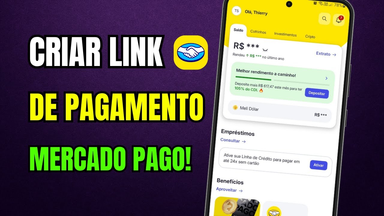 COMO CRIAR LINK DE PAGAMENTO NO MERCADO PAGO - YouTube