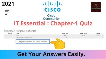 IT Essential chapter 1 quiz !!  cisco  !! Shri Ram Tutorials