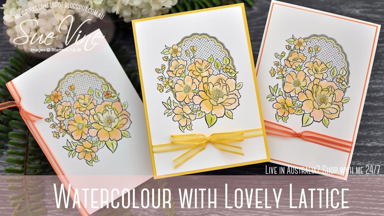 Watercolour with Lovely Lattice