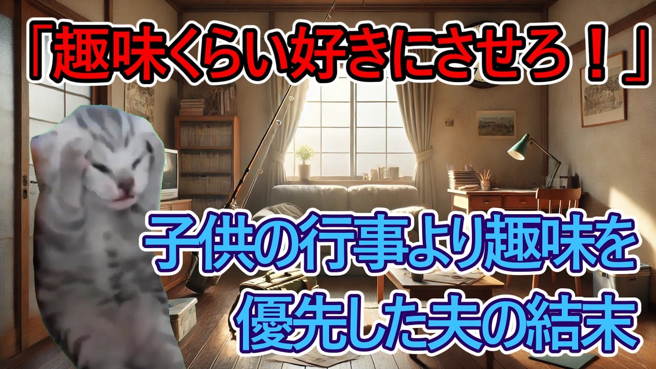 【猫ミーム】家族より釣りを選んだ夫、実は浮気三昧だった件【スカッと】