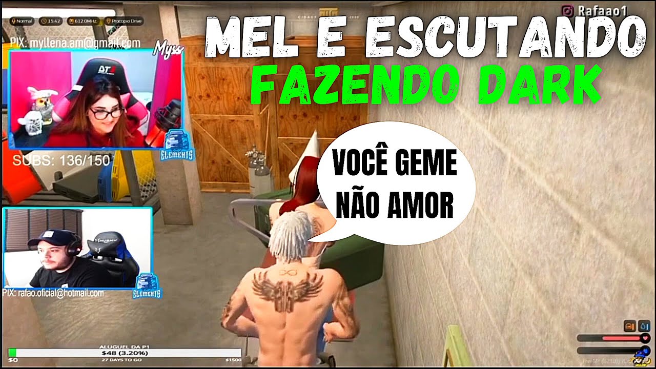 RC REAGINDO A MEL E ESCUTANDO FAZENDO DARK ! - GTA RP - YouTube