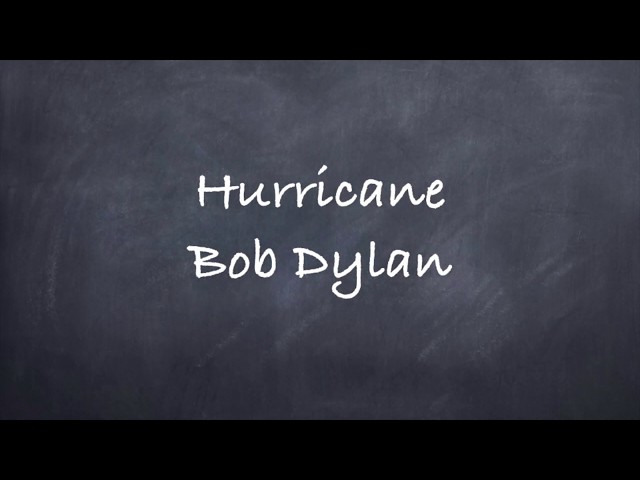 Hurricane-Bob Dylan Lyrics