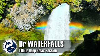 Dreaming Waterfalls I | 1 Hour Deep Relax Session [2K] #waterfall #relax #nature