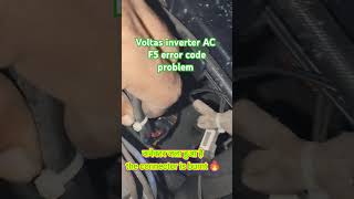 Haw to remove f5 error code in inverter ac (voltas) | ytshorts | YouTube shorts