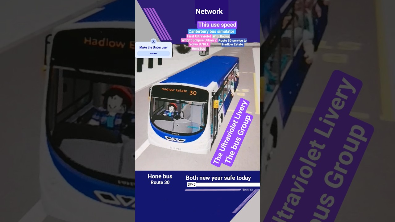 Shutting up it Roblox Canterbury bus simulator #firstultraviolet #wrighteclipse2 #roblox2027 #shorts