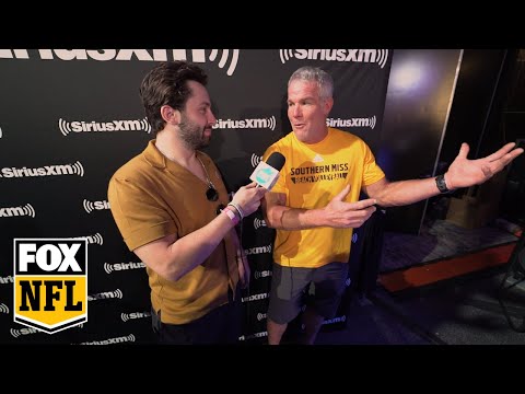 Baker Mayfield meets Brett Favre for the first time on his Radio Row takeover | FOX NFL