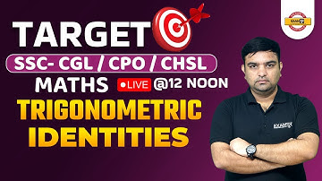 SSC- CGL / CPO / CHSL | SSC CPO SI | Trigonometric Identities  | MATHS BY SANJAY SIR