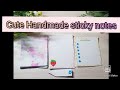 Cute handmade sticky notes tutorial creatingforindia  vani craftsss