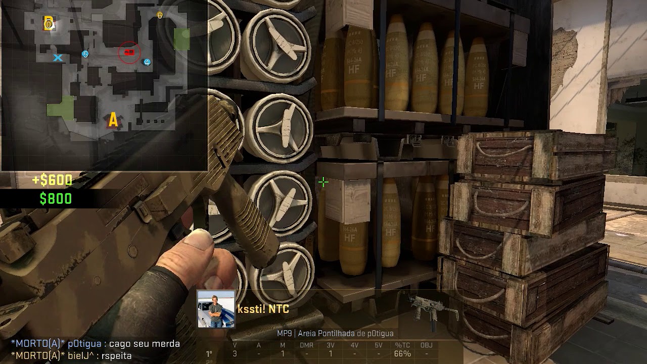 Counter-Strike GO l 5k 1v2 ECO Mirage l casti1 - YouTube