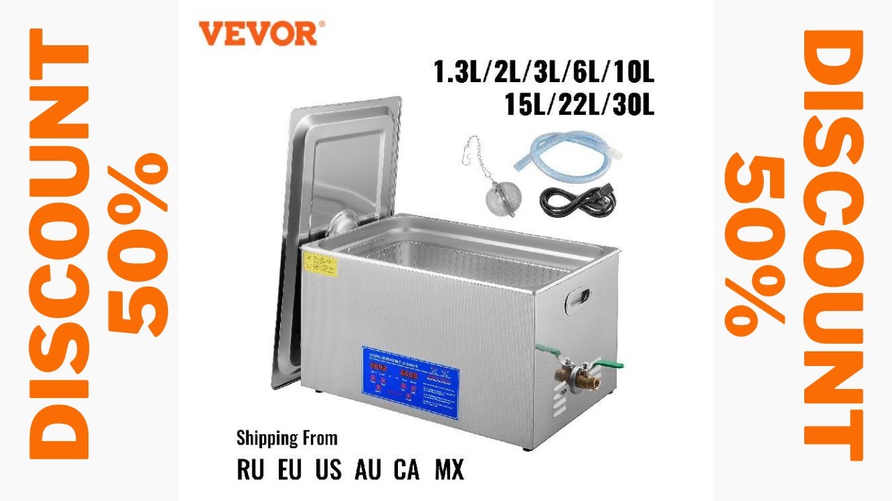 VEVOR Ultrasonic Cleaner 1.3L 2L 3L 6L 10L 15L 22L 30L Lave-Dishes Portable  Washing Machine Diswasher Ultrasound Home Appliances - AliExpress