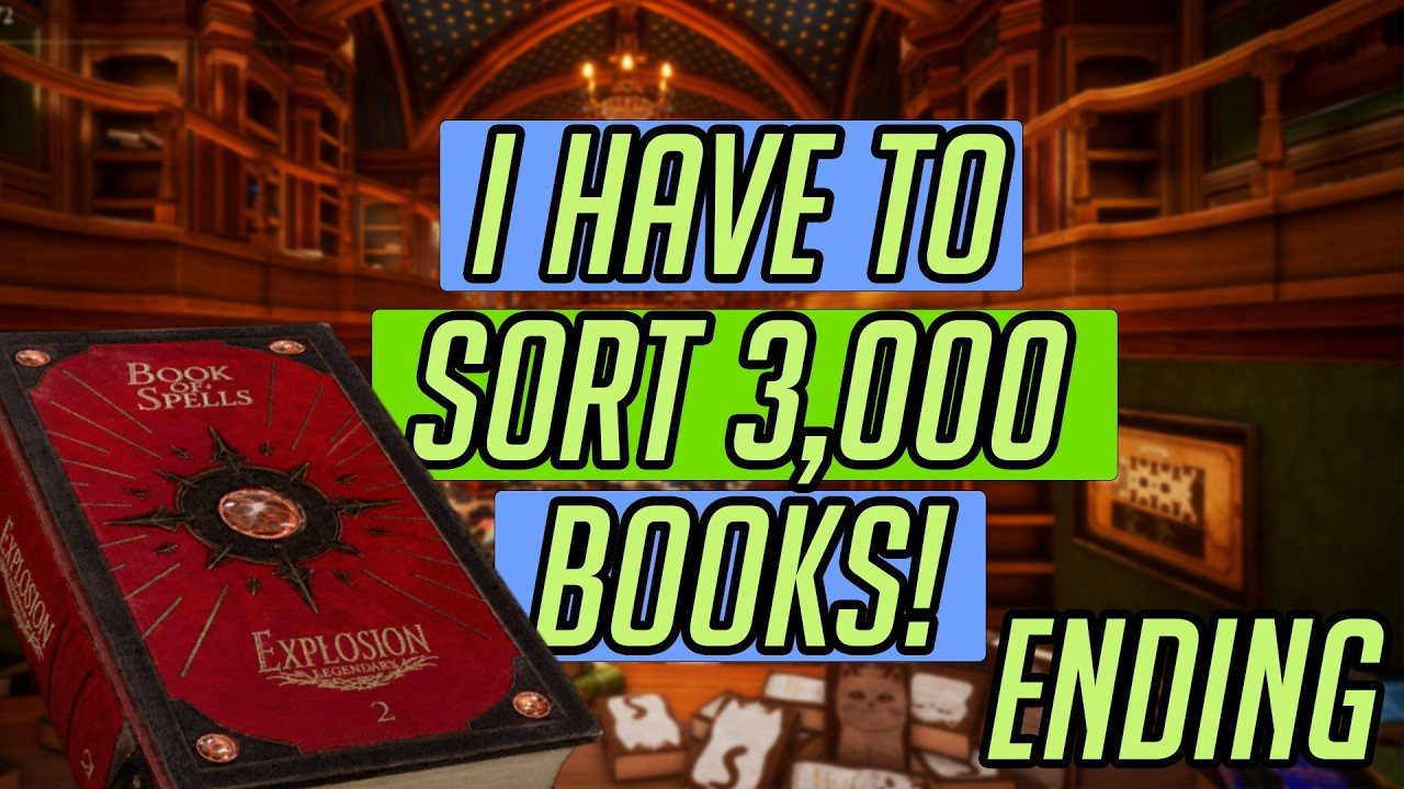 📚 WE HAVE TO SORT 3,000+ BOOKS IN THIS COZY LIBRARY GAME PT. 5