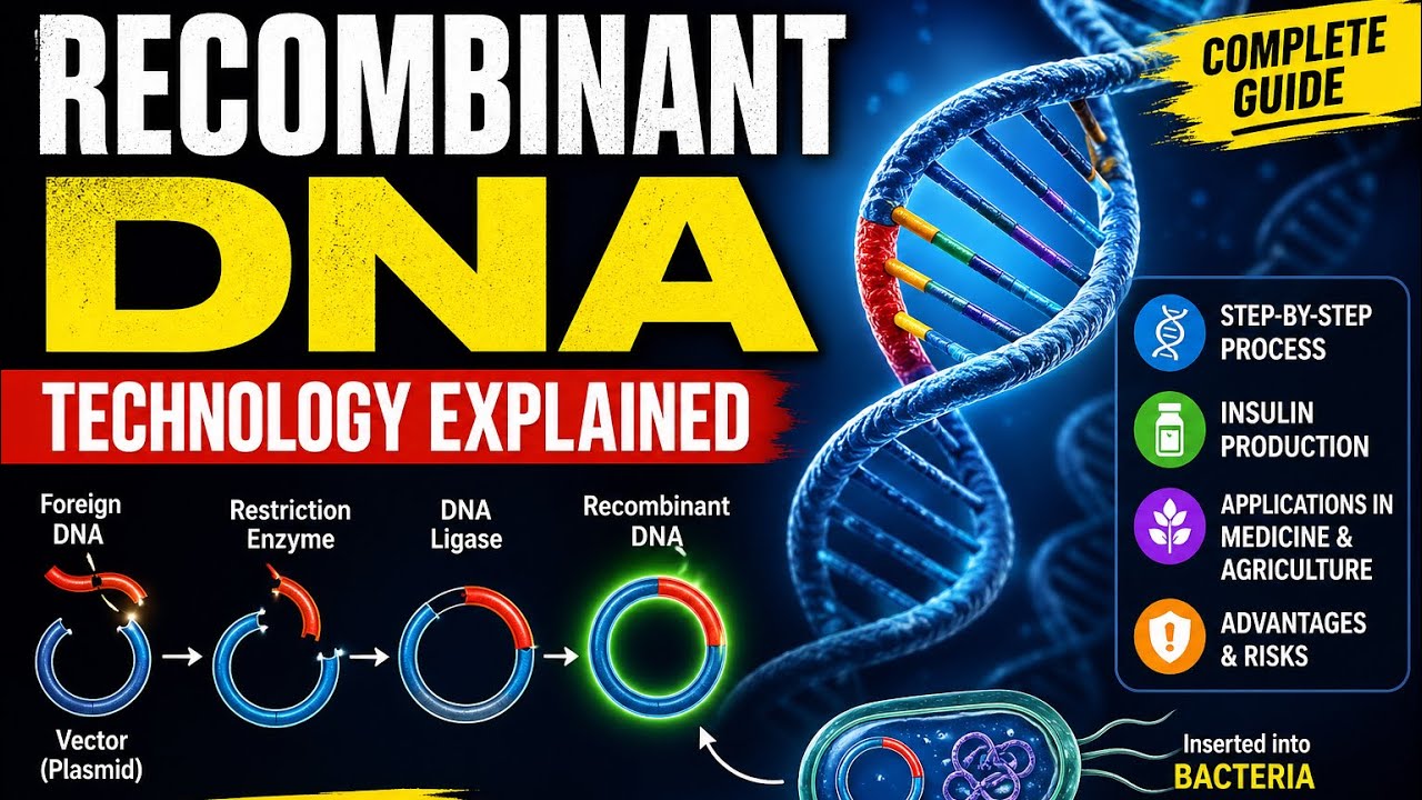Recombinant DNA Technology Explained | Genetic Engineering, Insulin ...