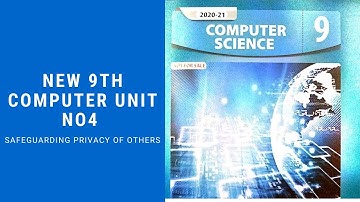 safeguarding Privacy of others | new 9th computer | unit no 4