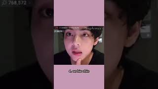 Taehyung showing us his moles 🥺