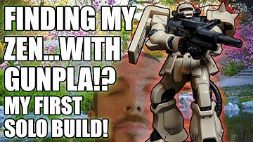 My First Solo Gunpla Build - HG Zaku II Kit. Taking a Break from Pressure