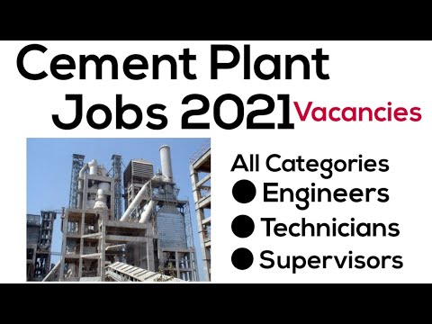 Jobs in Cement Plant 2021 | FLSmidth Jobs | Cement industry jobs