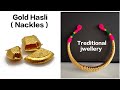 Mewati Hasli Making | handmade 24k Gold Hasli | Traditional Mewati jewellery making at home - hasli
